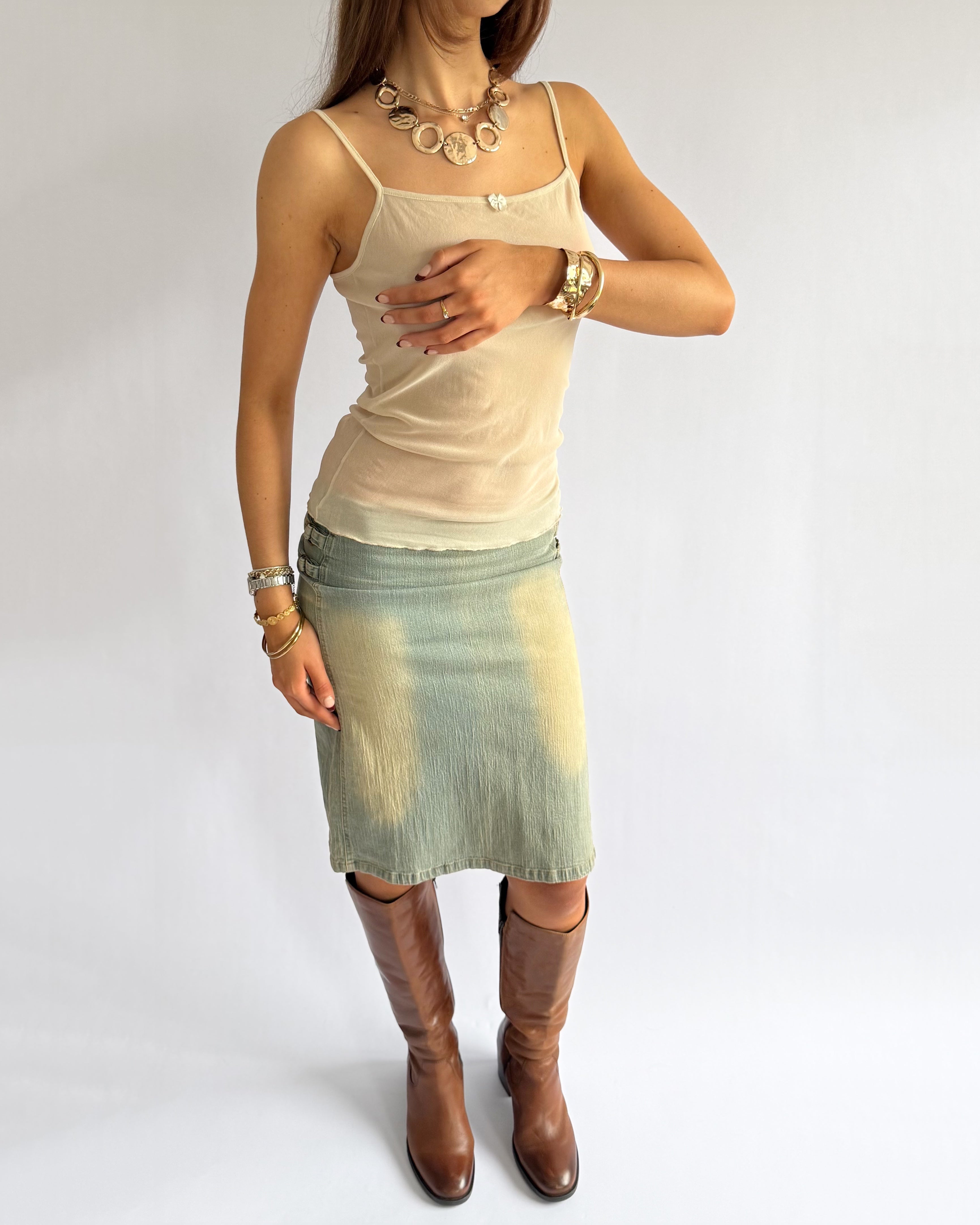 Mesh Bow Cami - Size L