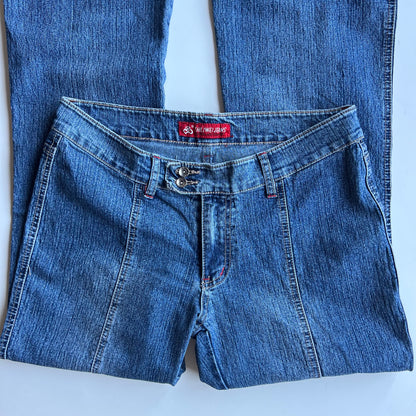 00s Low Rise Flared Jeans - Size L