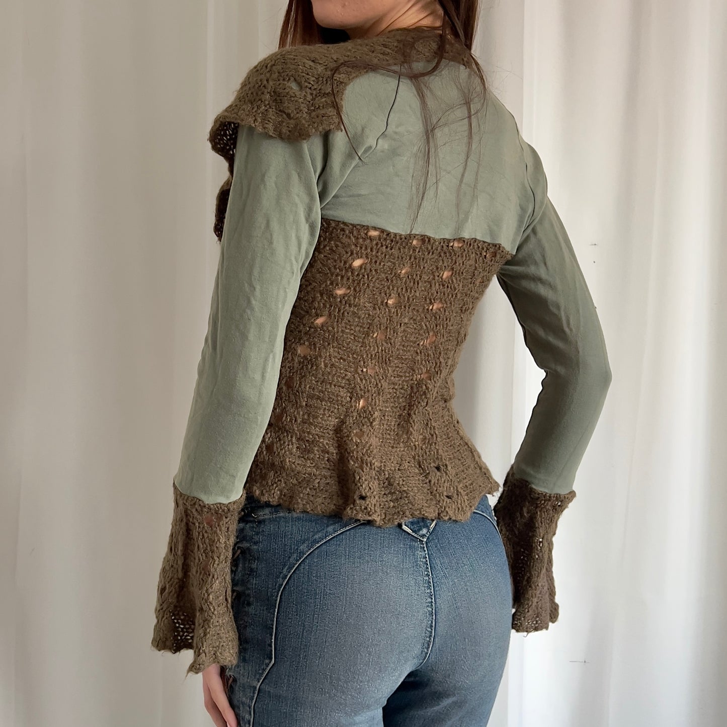 00s Mohair Knit Bolero Cardigan - Size S