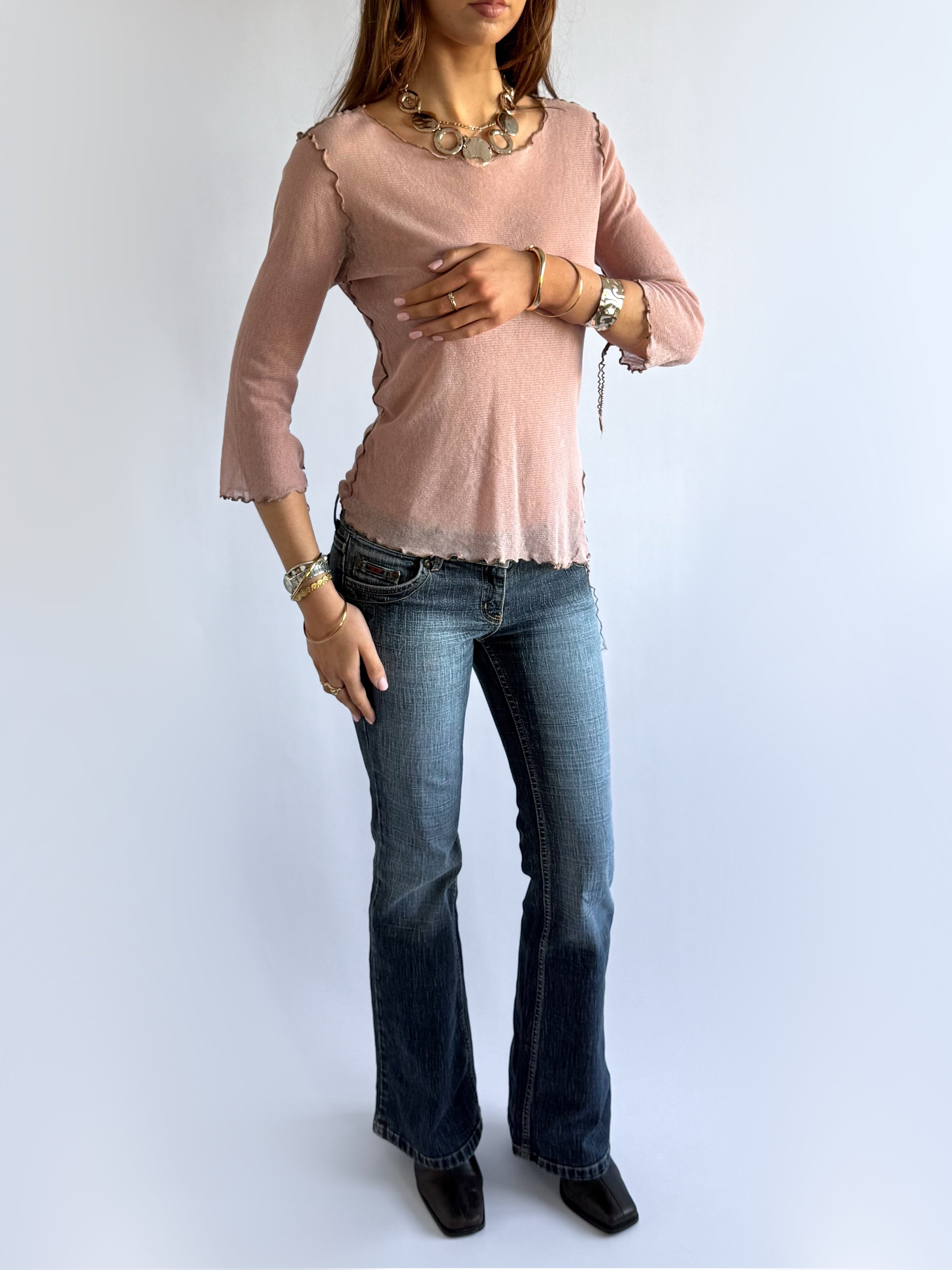 Cop Copine Sheer Top - Size M