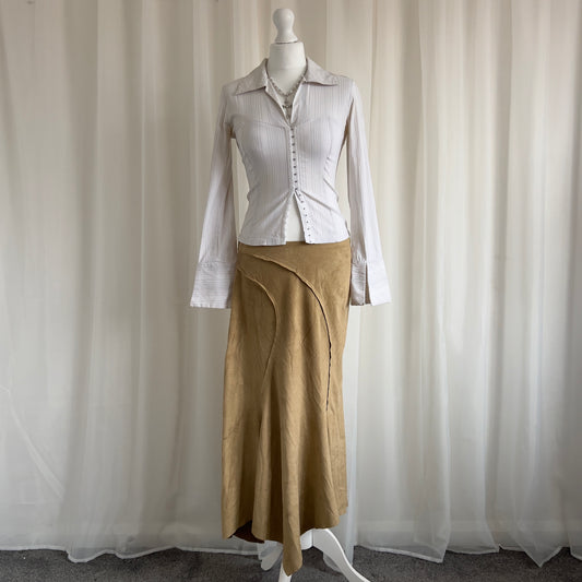 90s Asymmetric Maxi Skirt - Size XL