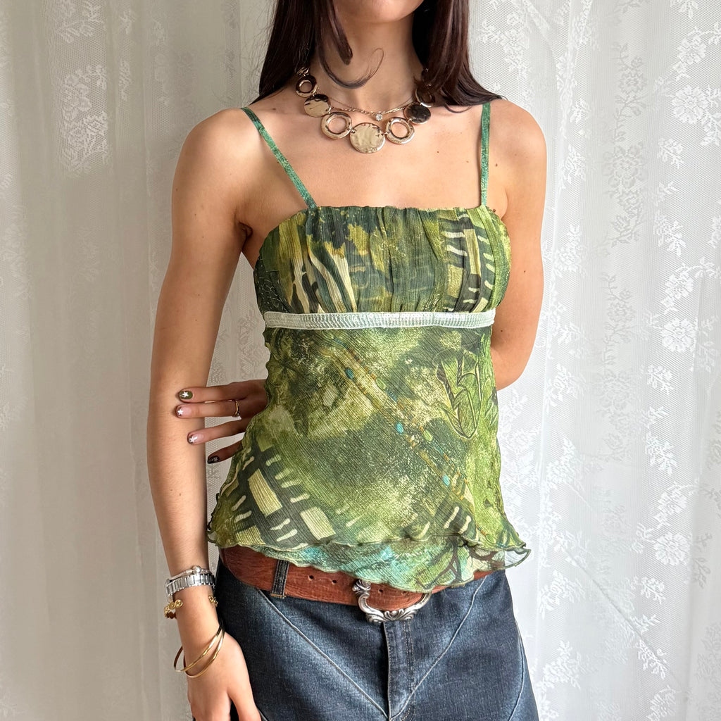 Sheer Sequin Cami - Size S