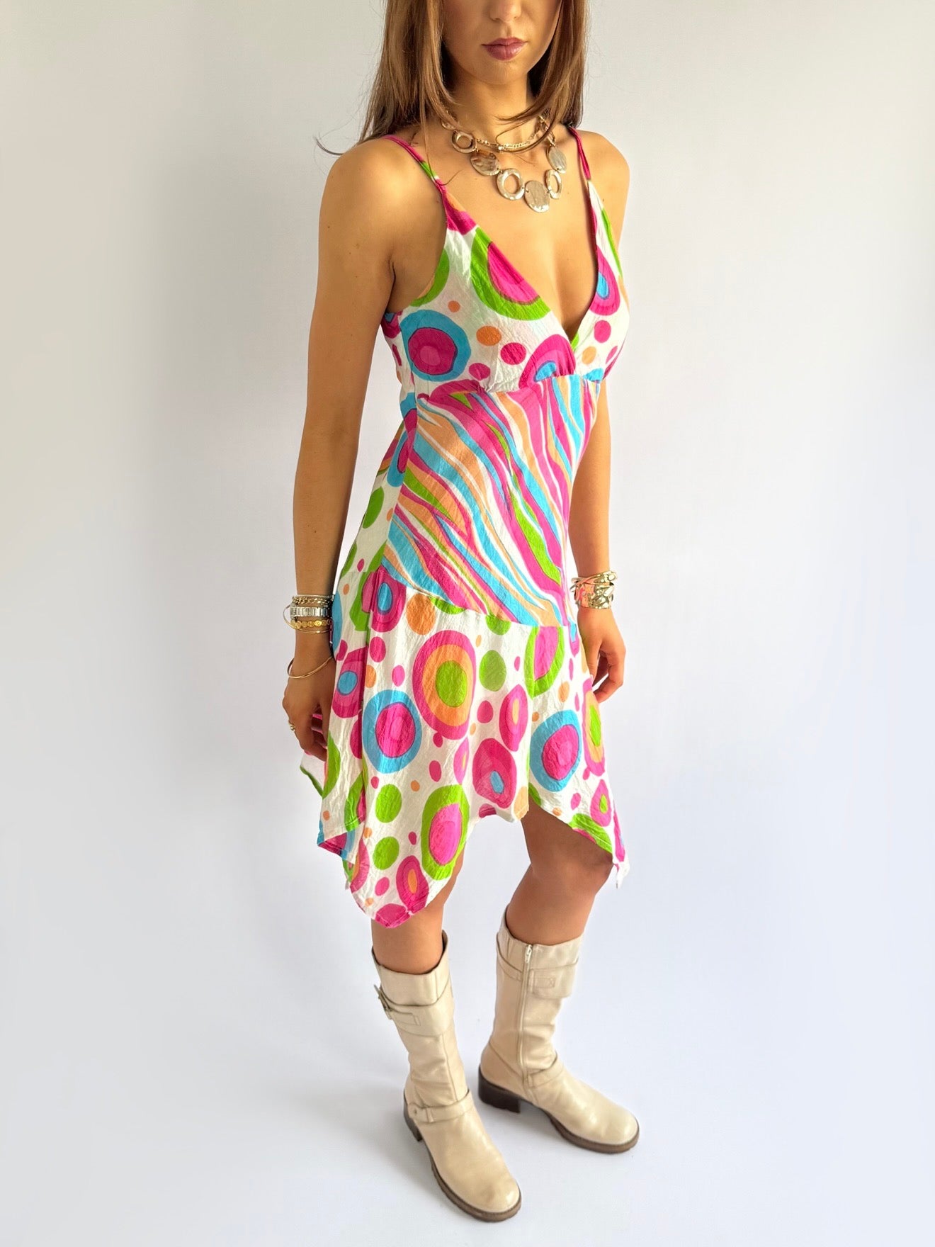 Asymmetric Midi Dress - Size M