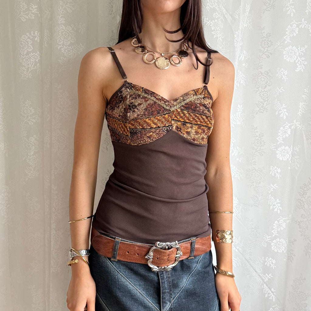 Lace Mesh Cami - Size M