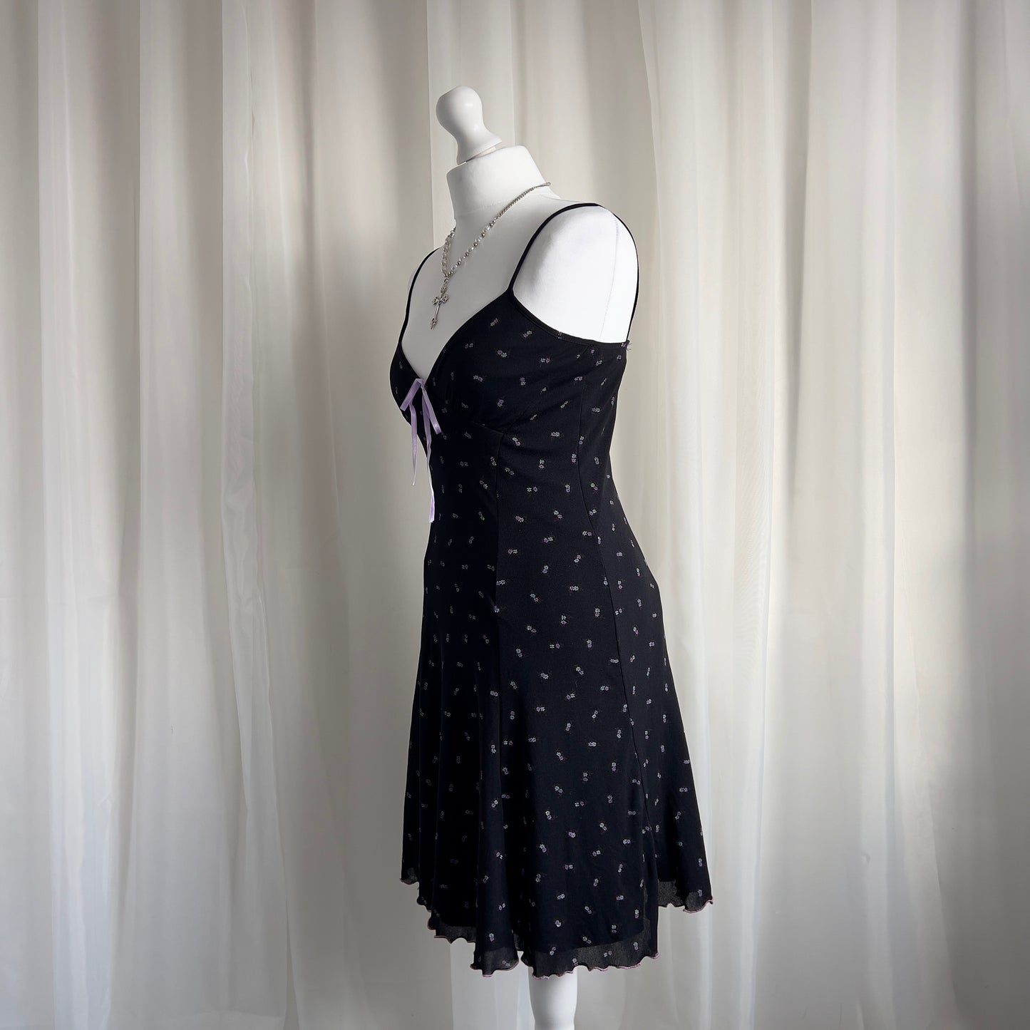 00s Floral Mini Dress - Size S