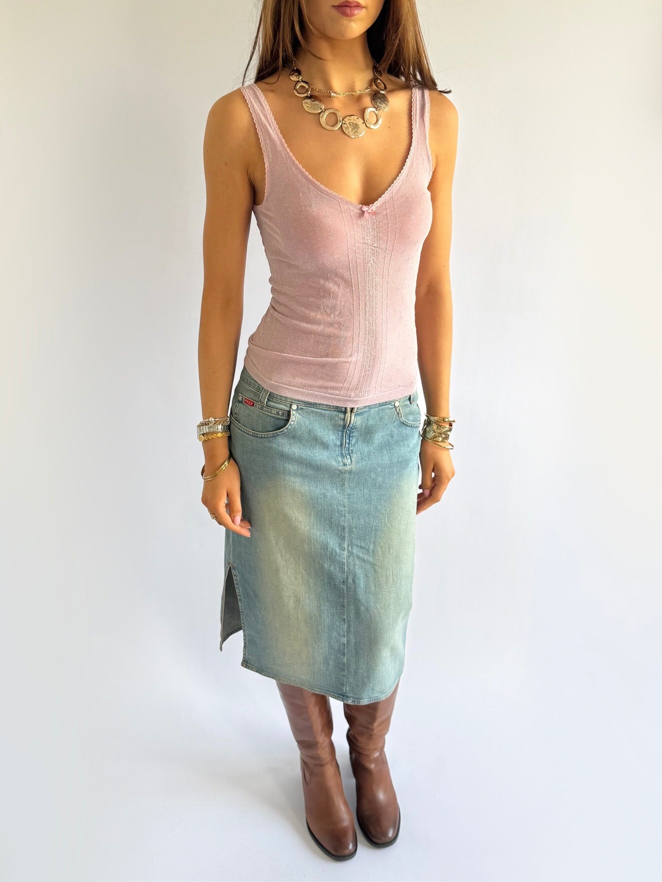 Shimmer Bow Cami - Size S