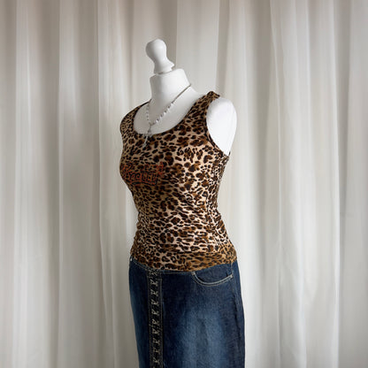 90s Leopard Cami Top - Size S