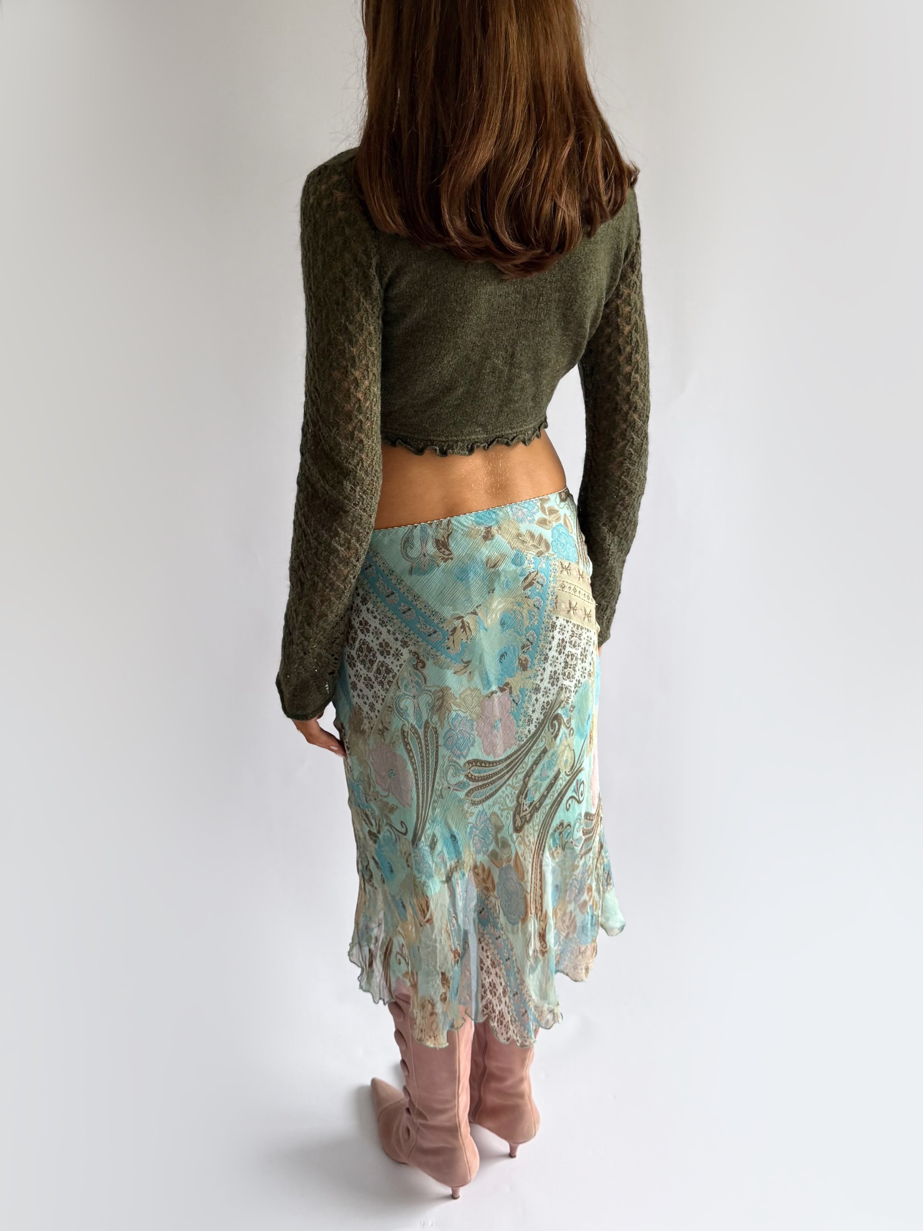 Mohair Tie Cardigan - Size M