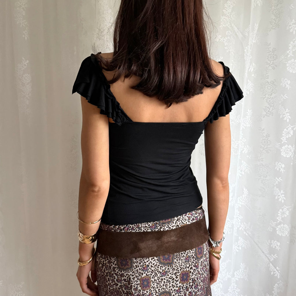 Ruffle Lace Cami - Size S