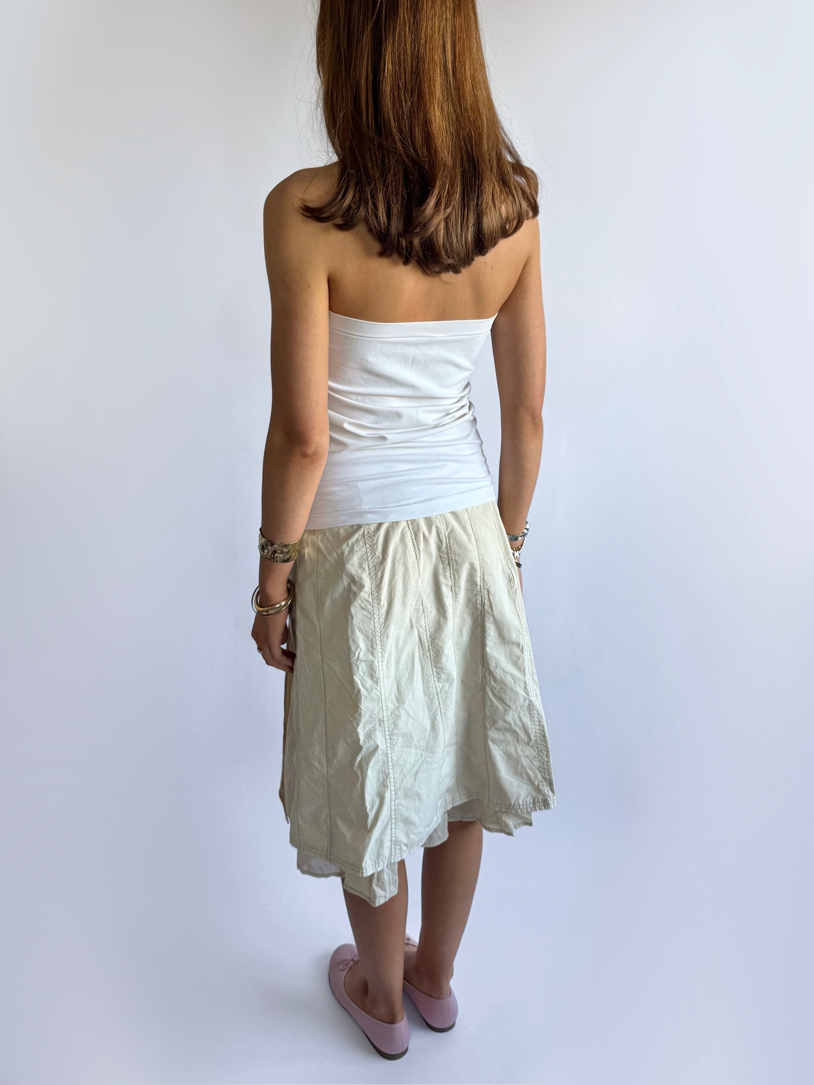 Strapless Gingham Top - Size L