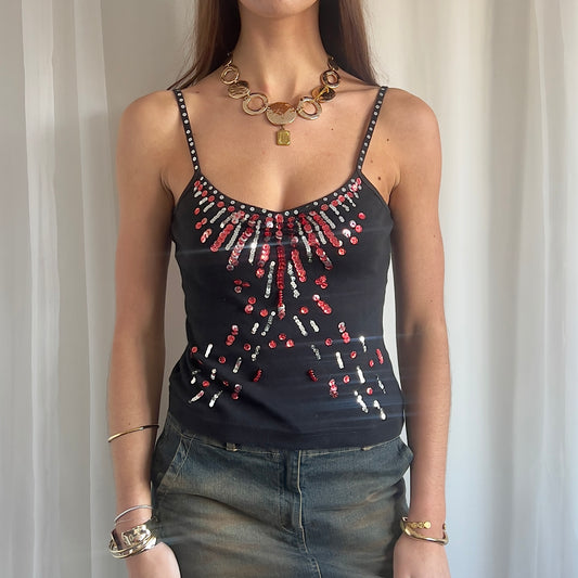 00s Sequin Cami - Size S