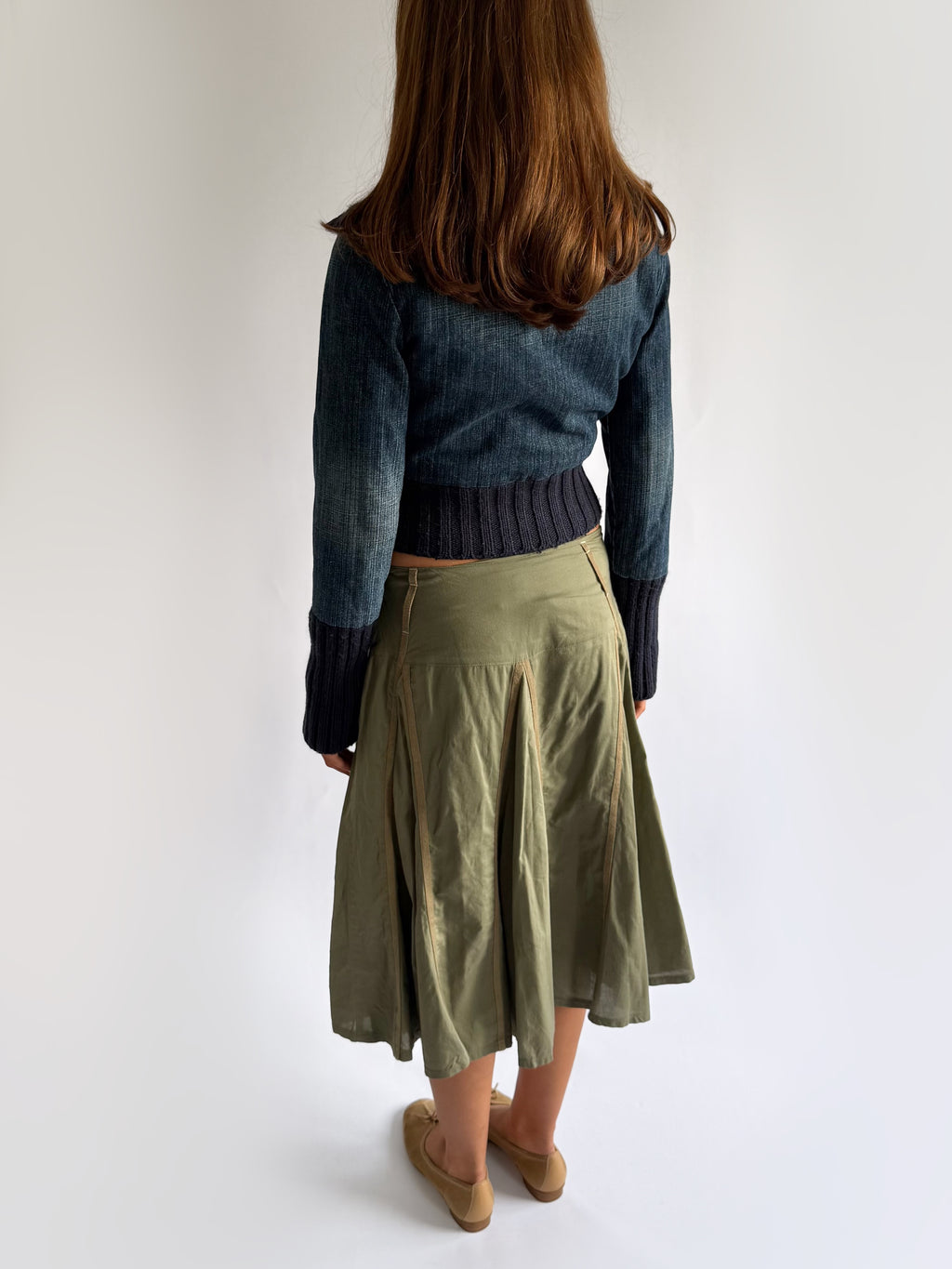 A-Line Midi Skirt - Size S