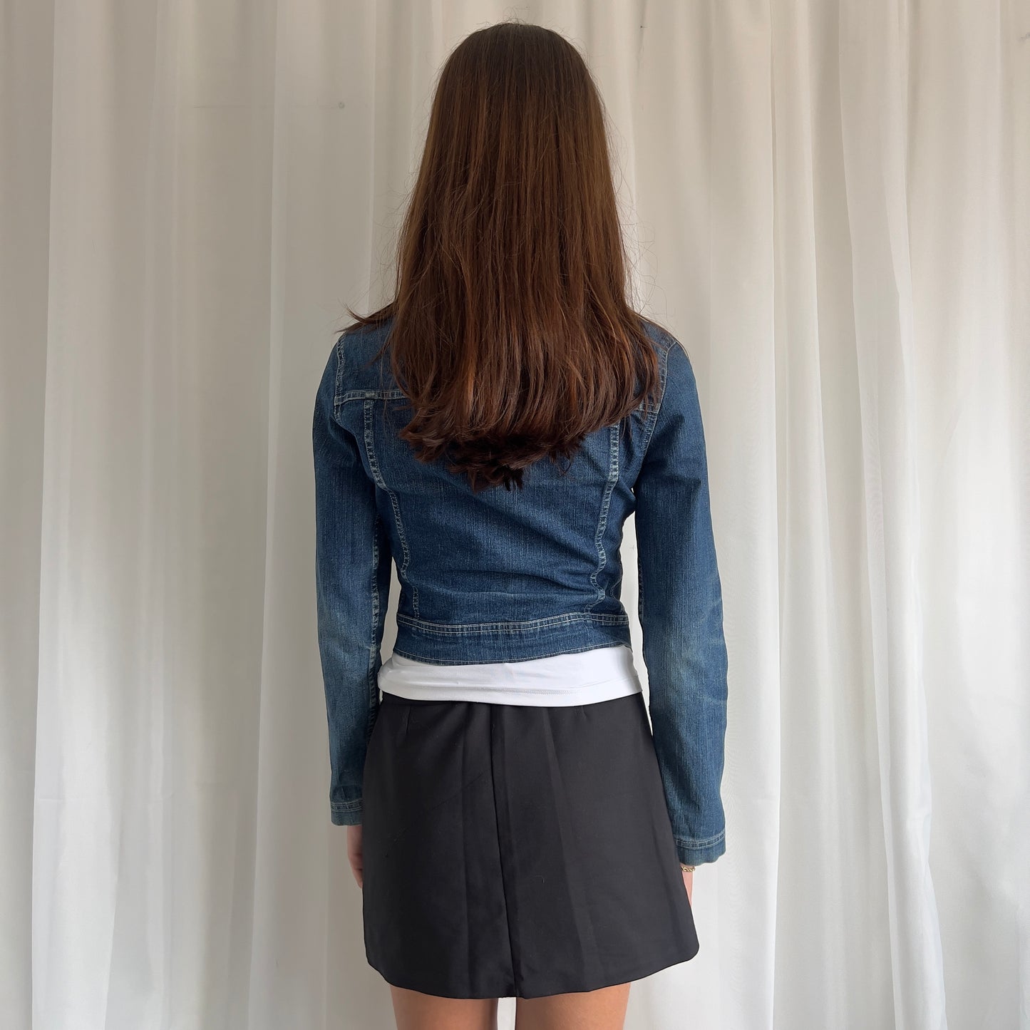 00s Denim Zip Up Jacket - Size S