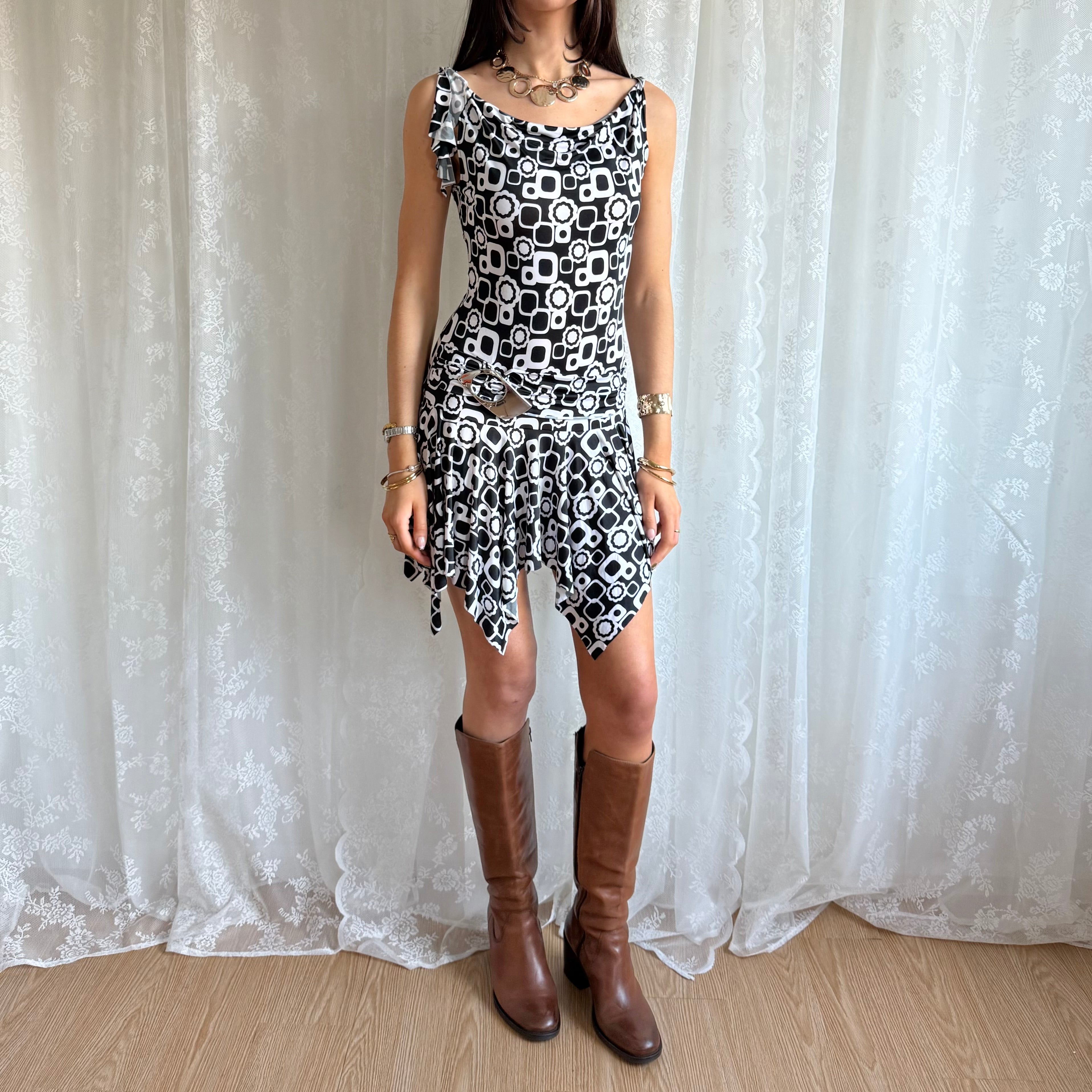 Asymmetric Mini Dress - Size S