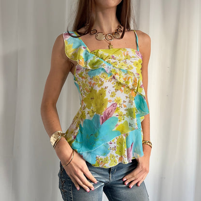 90s Asymmetric Cami Top - Size M