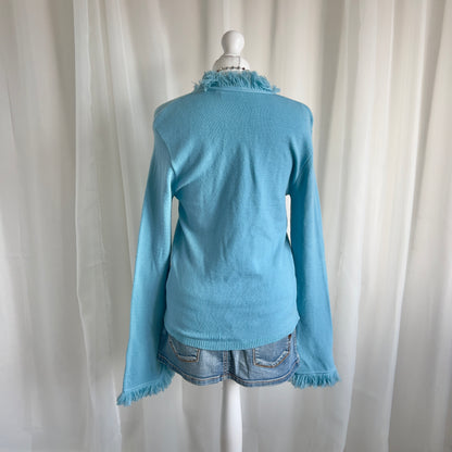 00s Tie Knit Cardigan - Size L