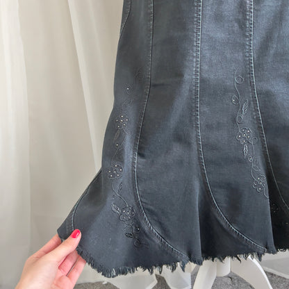 00s Denim Midi Skirt - Size M