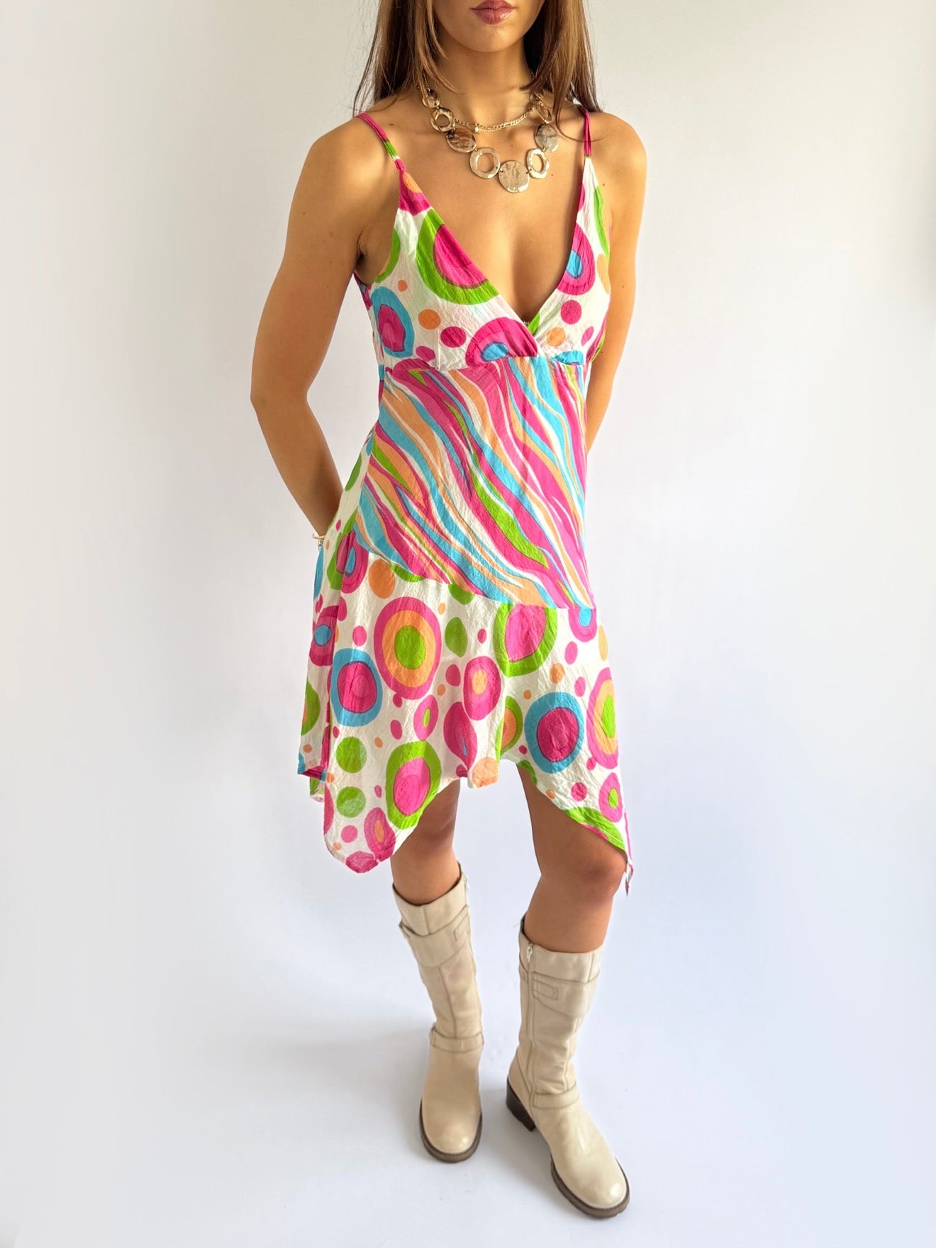 Asymmetric Midi Dress - Size M