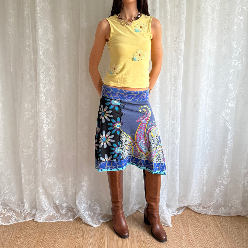 Desigual Graphic Midi Skirt - Size S