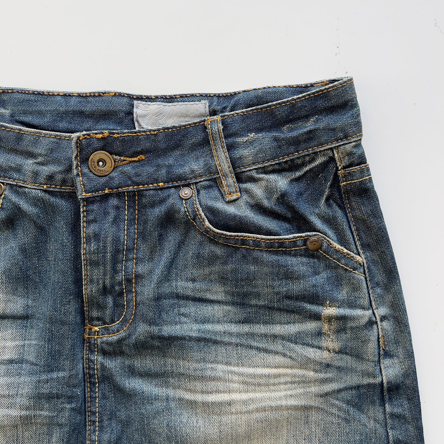 00s Denim Mini Skirt - Size XS