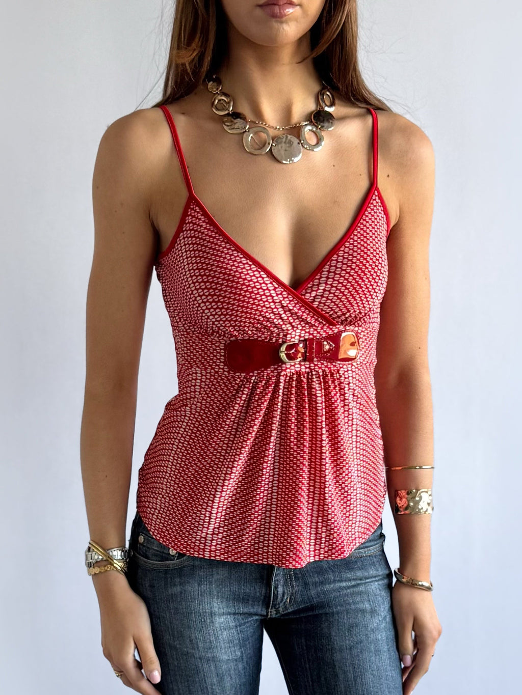 Buckle Crop Top - Size S