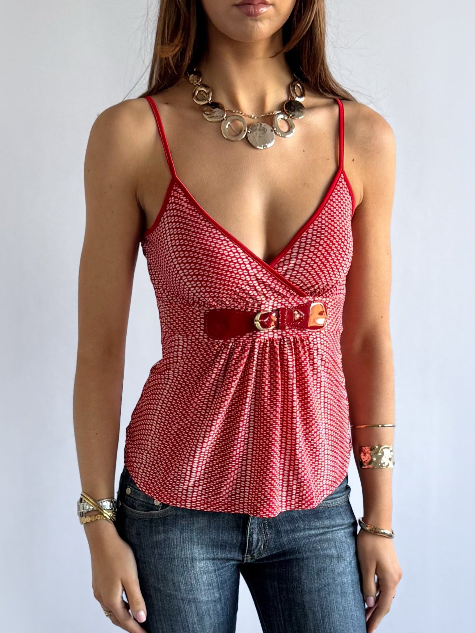 Buckle Crop Top - Size S