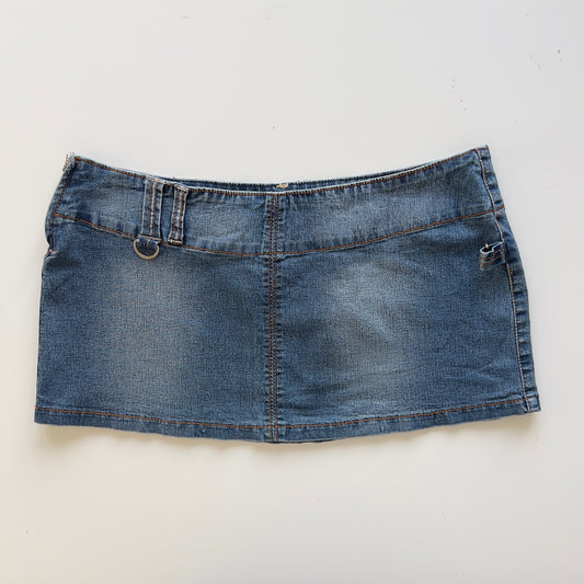 00s Denim Micro Mini Skirt - Size S