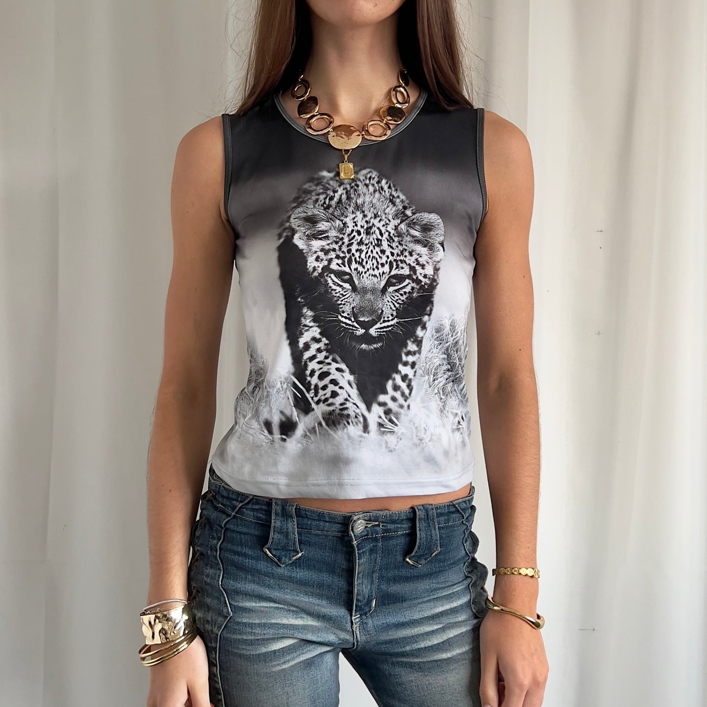 90s Graphic Crop Top - Size S