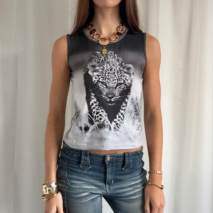 90s Graphic Crop Top - Size S