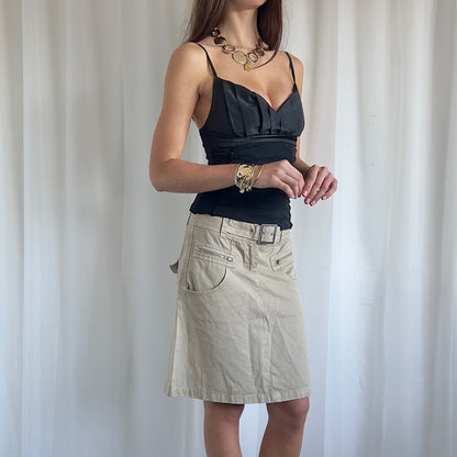 90s Buckle Midi Skirt - Size S