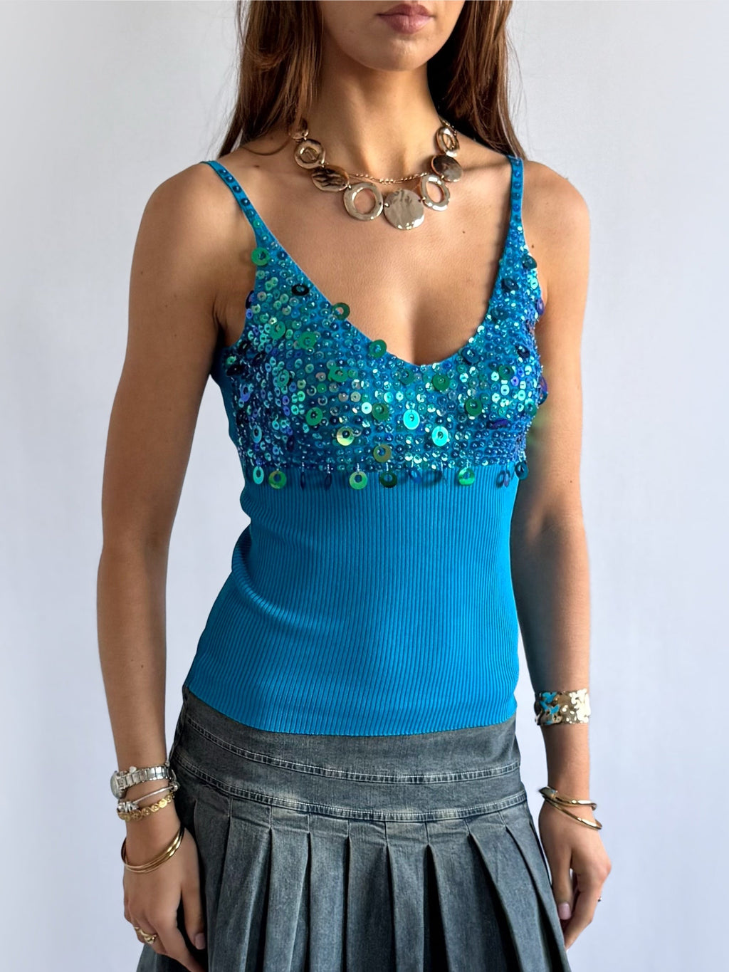 Sequin Cami - Size M