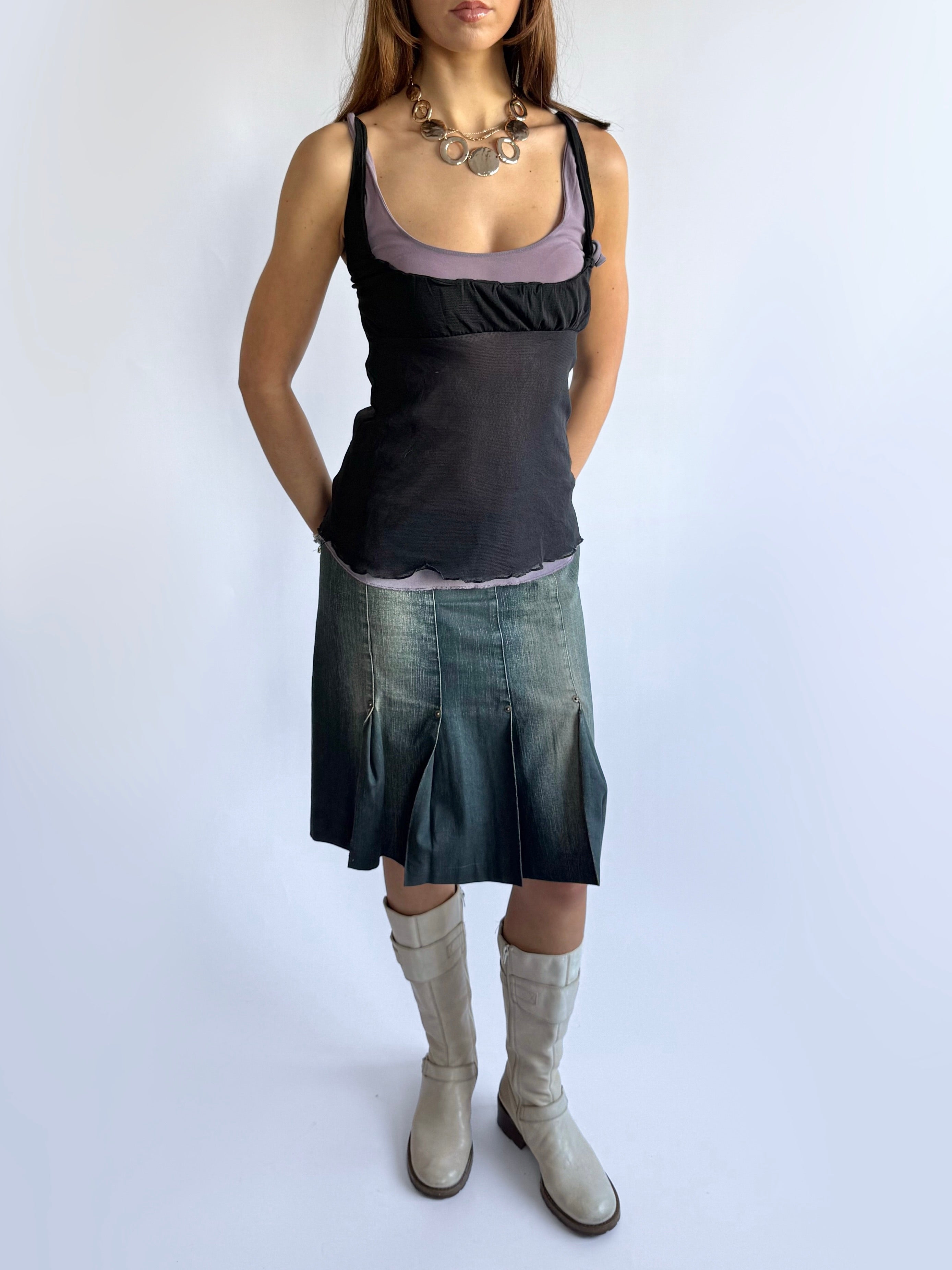 Mesh Layered Cami - Size S