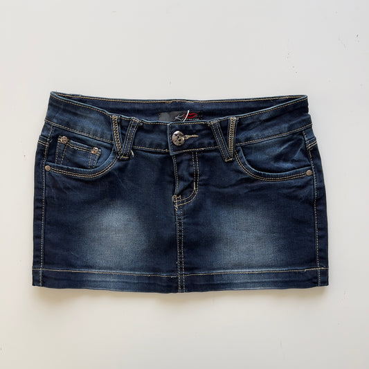 00s Denim Micro Mini Skirt - Size XS