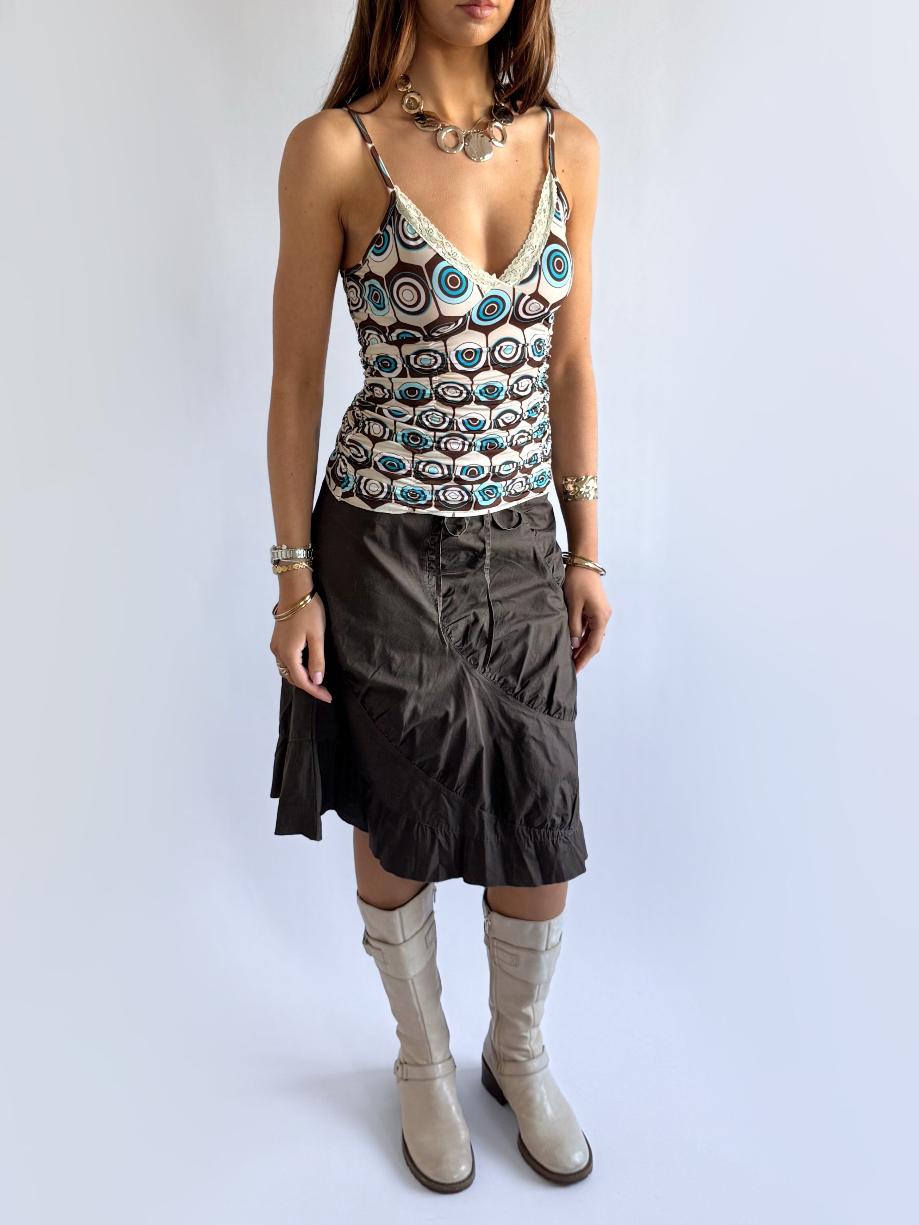 Patterned Lace Cami - Size M