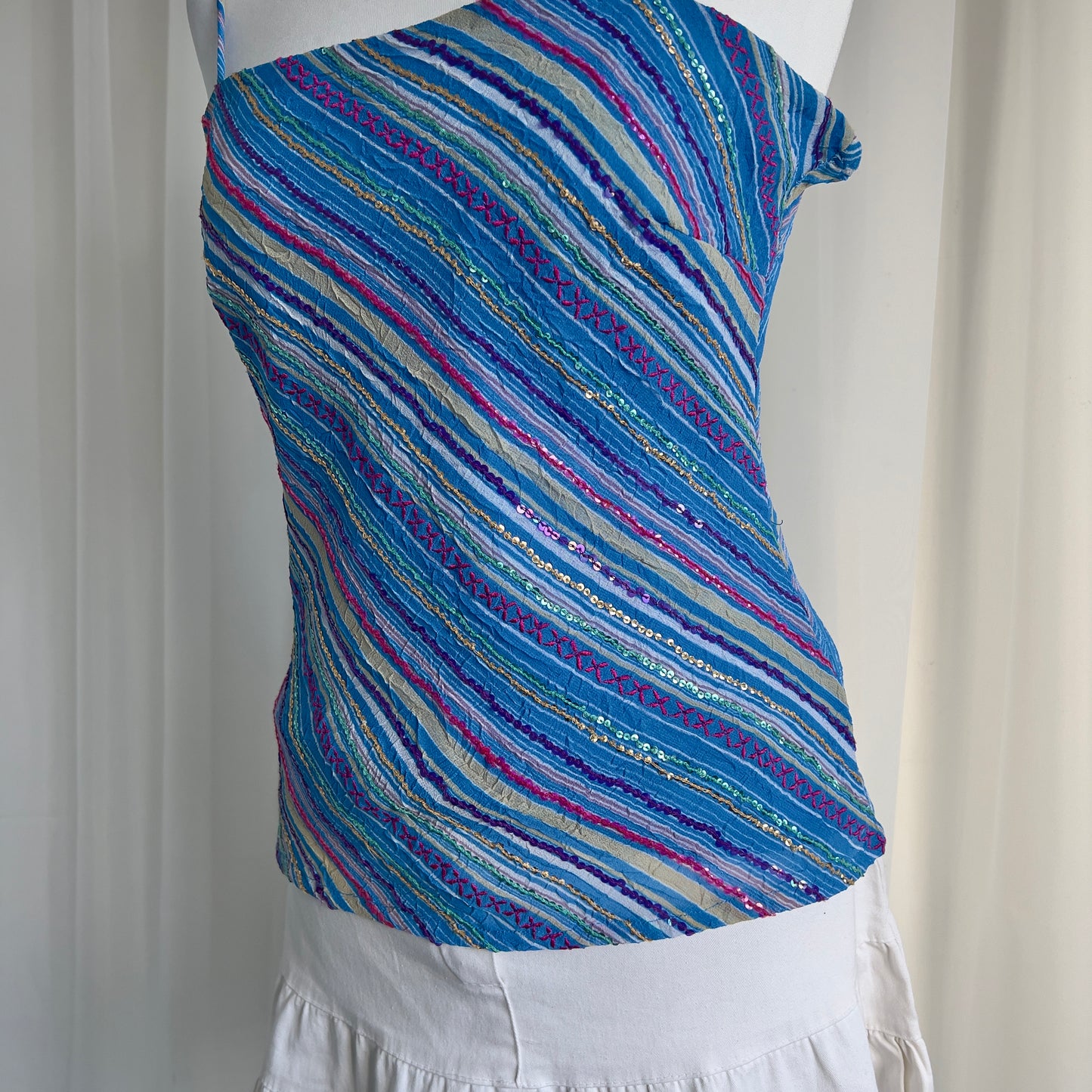 00s Pinstripe Cami Top - Size M