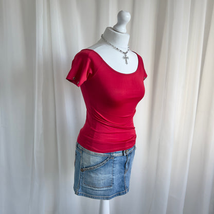 00s Grommet Crop Top - Size S