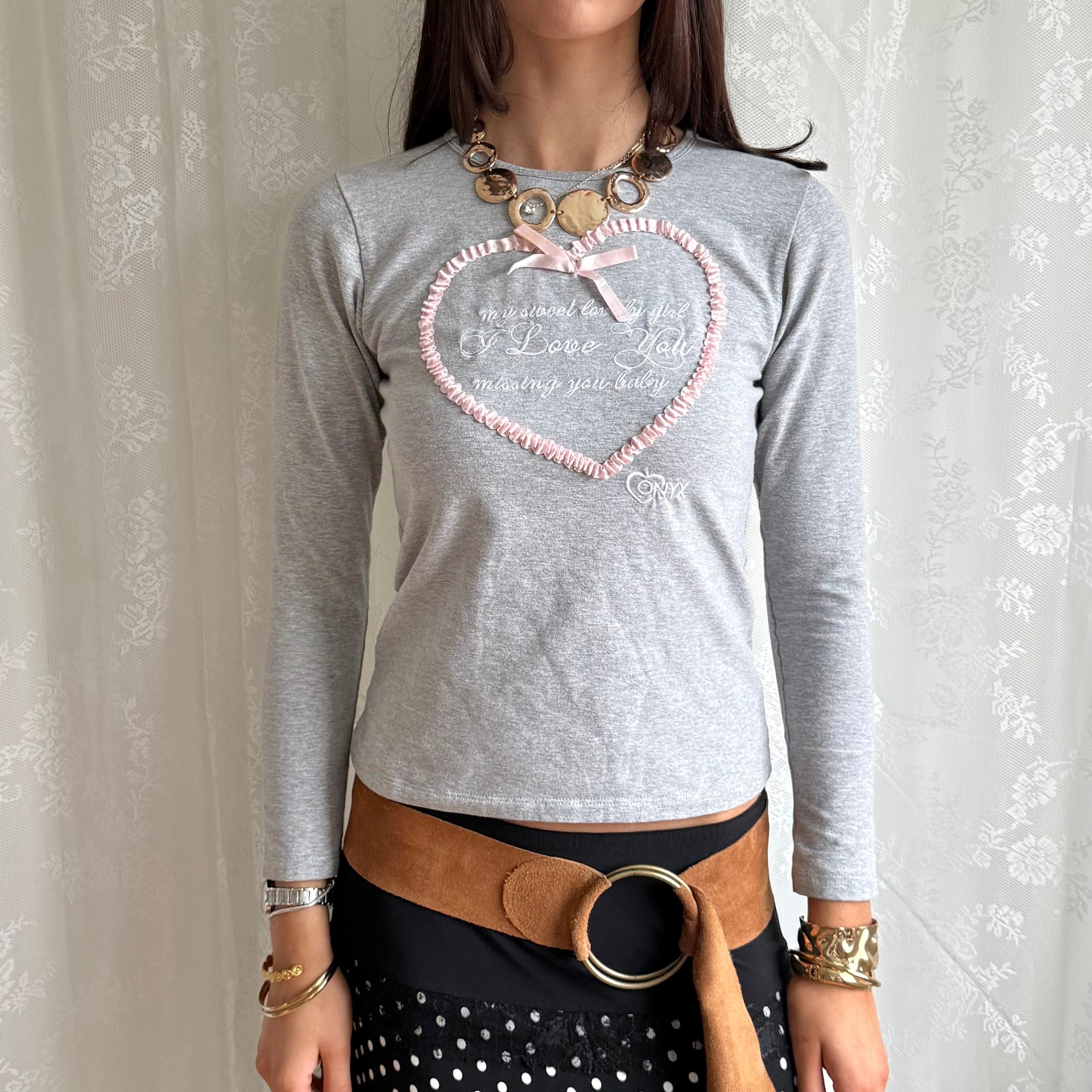 Bow Love Letter Top - Size S