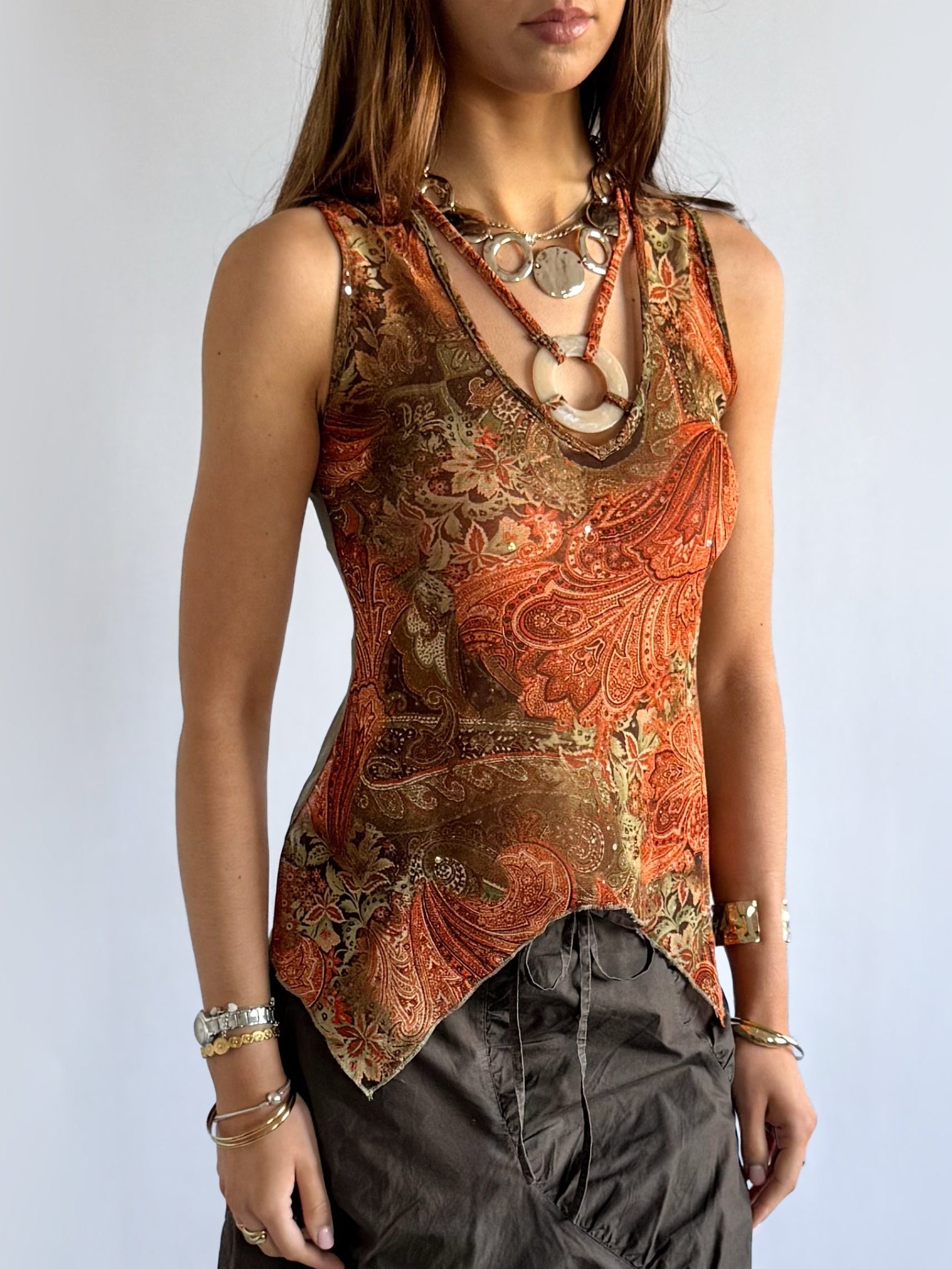 Asymmetric Mesh Cami - Size S