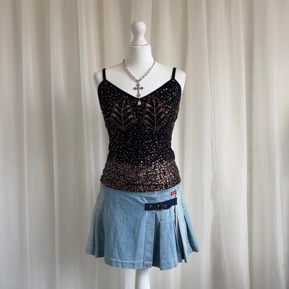 00s Beaded Sequin Cami - Size M