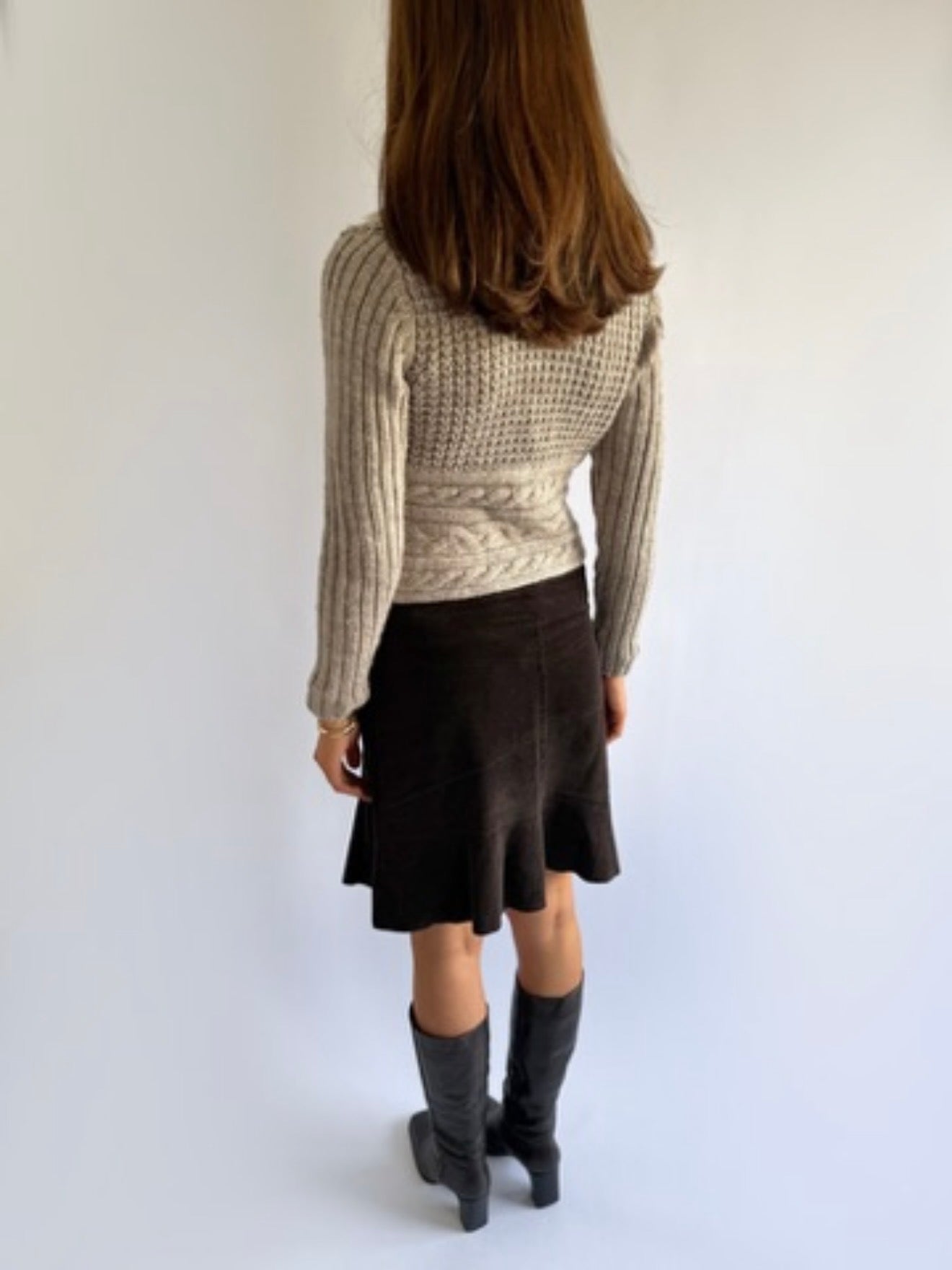 Wool Buckle Cardigan - Size M