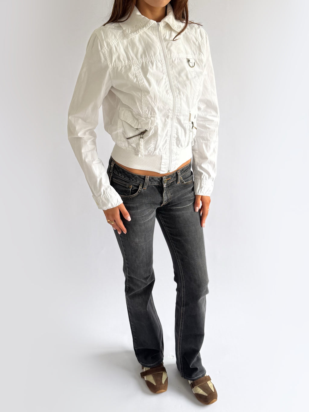 Cotton Zip Jacket - Size L