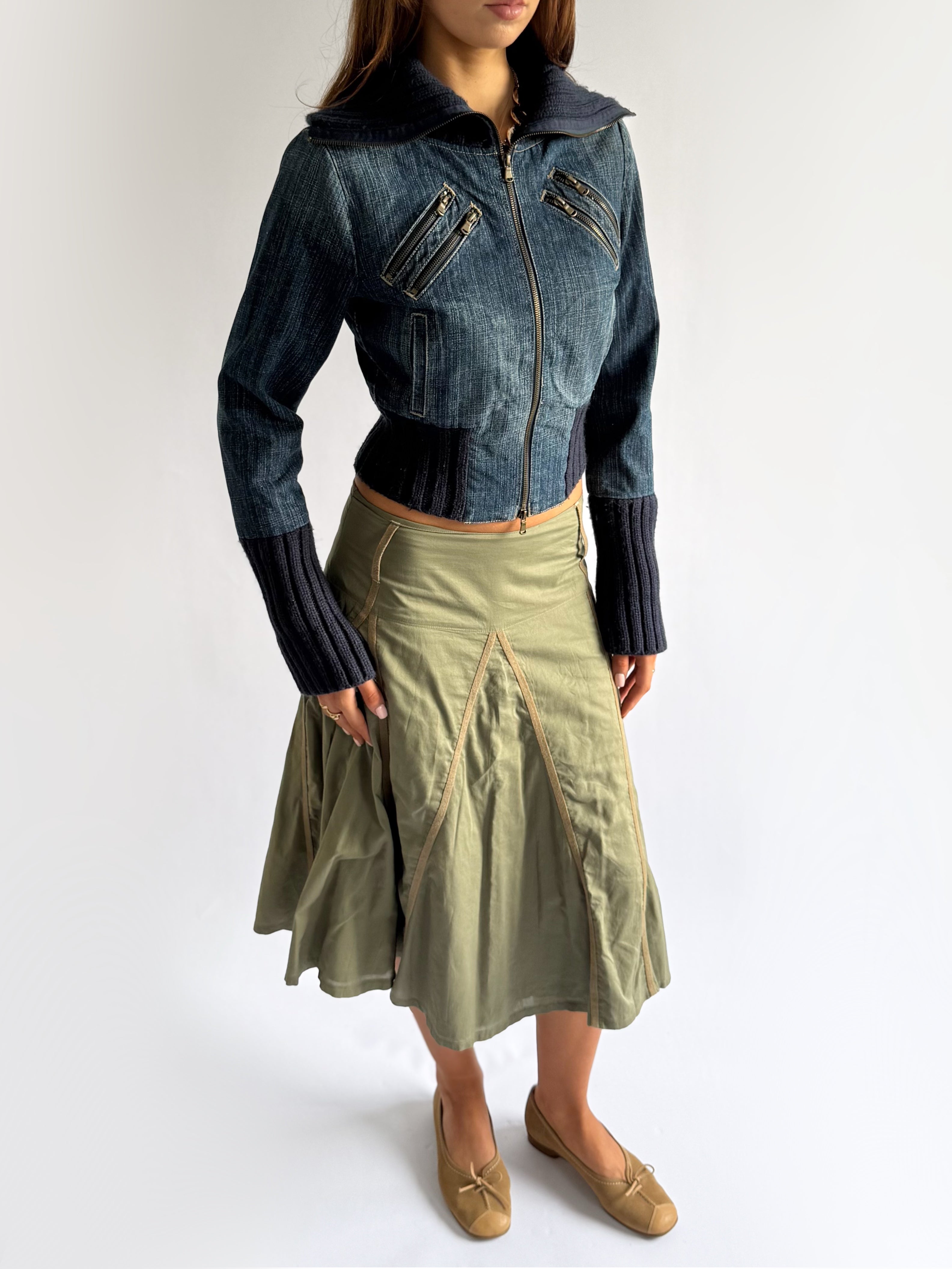 A-Line Midi Skirt - Size S