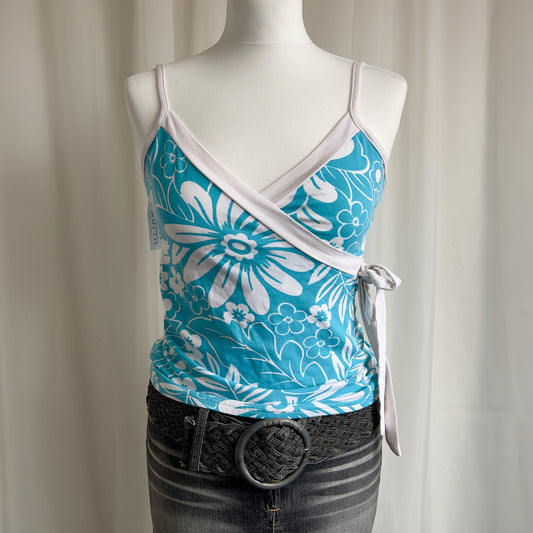 00s Floral Wrap Cami - Size M