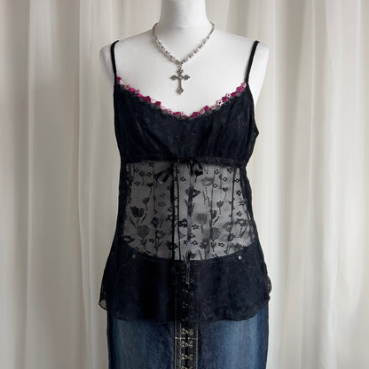 90s Intimissimi Lace Cami - Size L