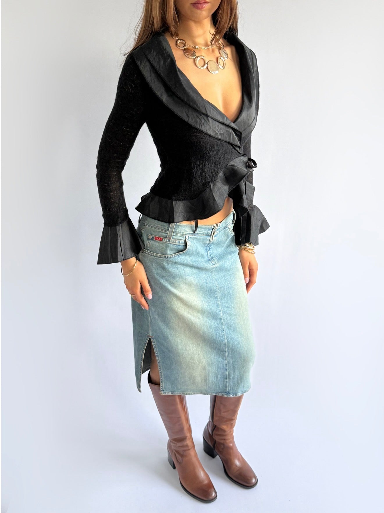 Wrap Tie Cardigan - Size S