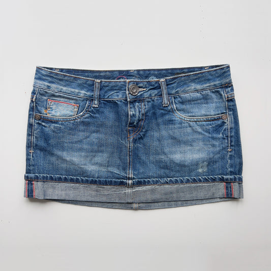 00s Denim Micro Mini Skirt - Size M