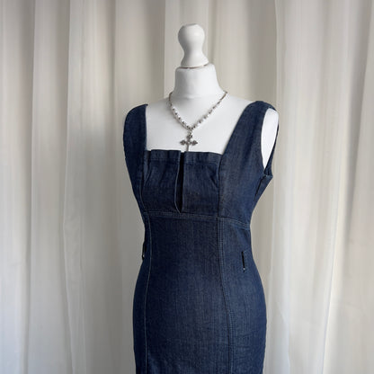 90s Denim Mini Dress - Size M