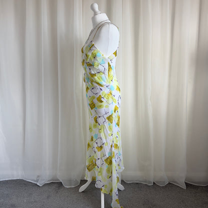 90s Asymmetric Maxi Dress - Size M