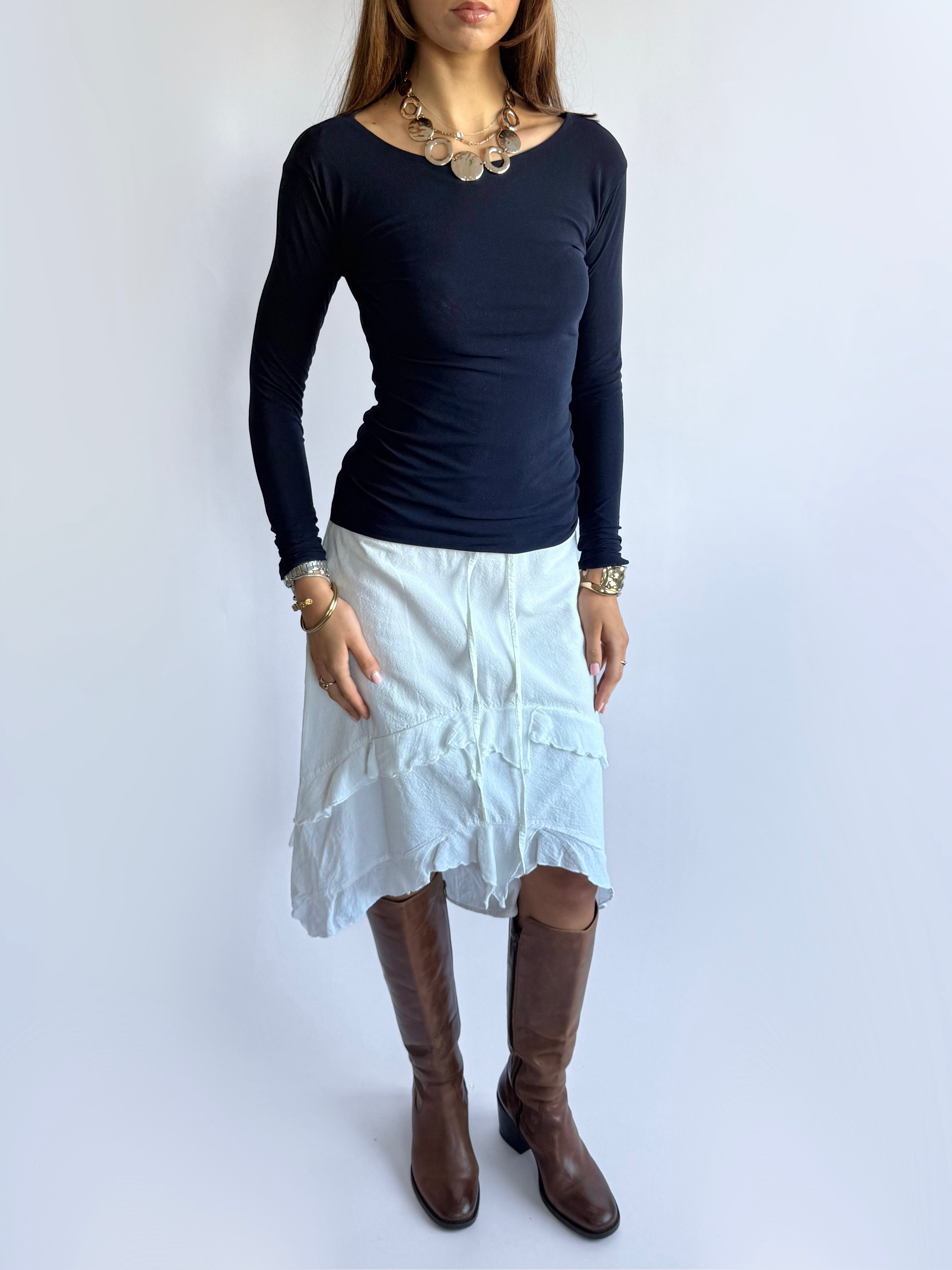 Mesh Long Sleeve Top - Size M