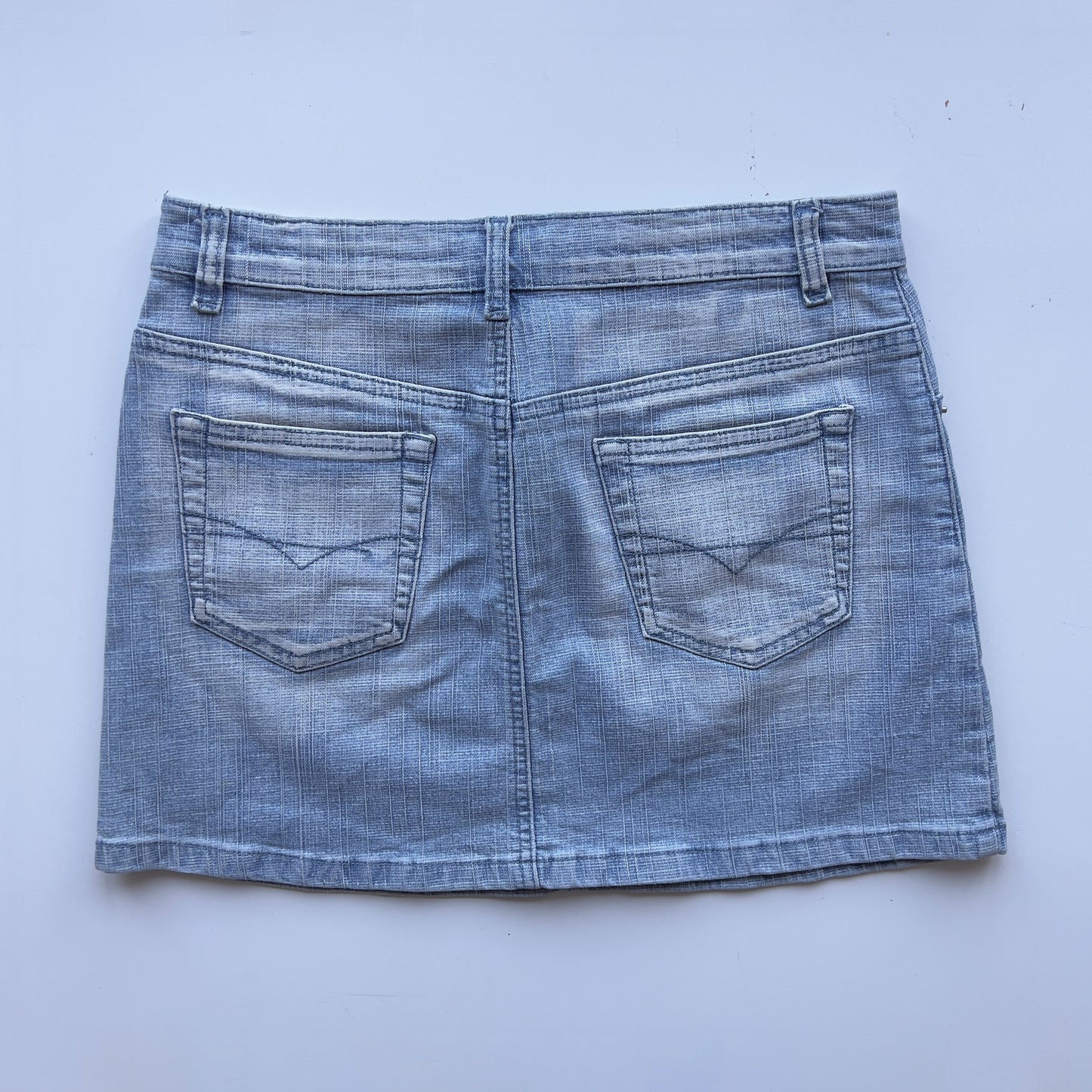 00s Butterfly Denim Mini Skirt - Size S